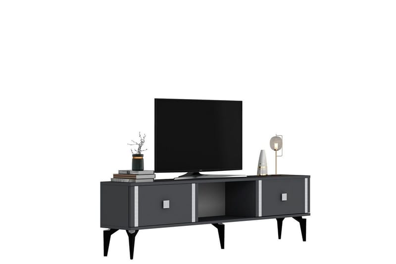 Male Tv-bänk 150 cm - Antracit/Silver - Möbler - TV- & Mediamöbler - TV bänk & mediabänk