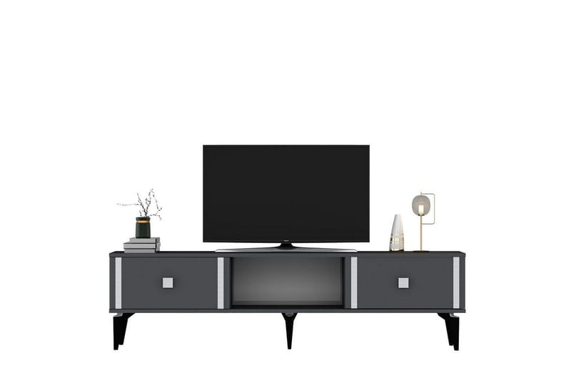 Male Tv-bänk 150 cm - Antracit/Silver - Möbler - TV- & Mediamöbler - TV bänk & mediabänk