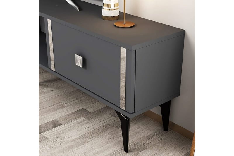 Male Tv-bänk 150 cm - Antracit/Silver - Möbler - TV- & Mediamöbler - TV bänk & mediabänk