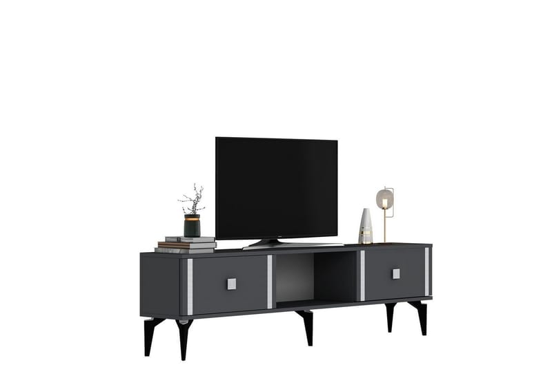 Male Tv-bänk 150 cm - Antracit/Silver - Möbler - TV- & Mediamöbler - TV bänk & mediabänk