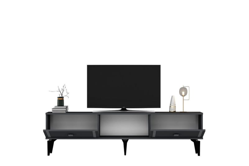 Male Tv-bänk 150 cm - Antracit/Silver - Möbler - TV- & Mediamöbler - TV bänk & mediabänk