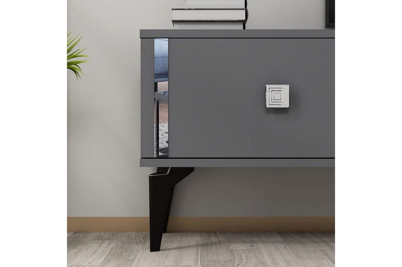 Male Tv-bänk 150 cm - Antracit/Silver - Möbler - TV- & Mediamöbler - TV bänk & mediabänk