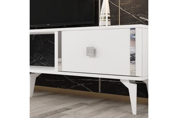 Male Tv-bänk 150 cm - Vit/Silver - Möbler - TV- & Mediamöbler - TV bänk & mediabänk