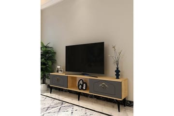 Maren Tv-bänk 150 cm - Ek/Antracit - Möbler - TV- & Mediamöbler - TV bänk & mediabänk