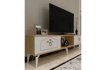 Maren Tv-bänk 150 cm - Ek/Vit - Möbler - TV- & Mediamöbler - TV bänk & mediabänk