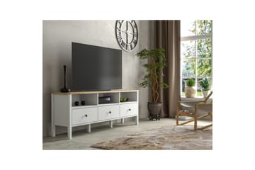 Marven Tv-bänk 160 cm - Natur/Vit - Möbler - TV- & Mediamöbler - TV bänk & mediabänk