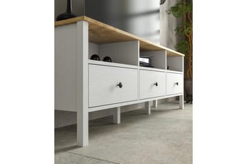 Marven Tv-bänk 160 cm - Natur/Vit - Möbler - TV- & Mediamöbler - TV bänk & mediabänk