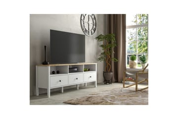 Marven Tv-bänk 160 cm - Natur/Vit - Möbler - TV- & Mediamöbler - TV bänk & mediabänk