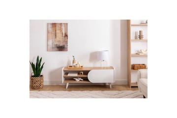 Mirra Tv-bänk 120 cm - Blå/Vit - Möbler - TV- & Mediamöbler - TV bänk & mediabänk