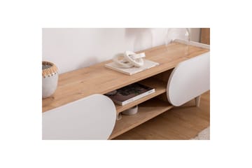 Mirra Tv-bänk 160 cm - Blå/Vit - Möbler - TV- & Mediamöbler - TV bänk & mediabänk