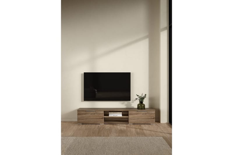 Miwa Tv-stativ 33 cm - Brun - Möbler - TV- & Mediamöbler - Mediastativ & väggfäste - Tv-stativ & Tv-väggfäste