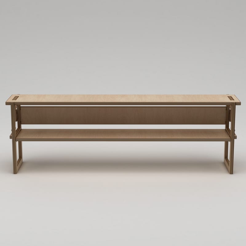 Mopira TV-bänk 220 cm - Naturträ - Möbler - TV- & Mediamöbler - Mediastativ & väggfäste - Tv-stativ & Tv-väggfäste