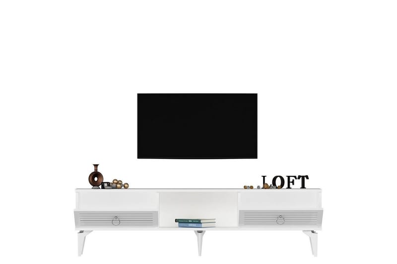 Mula Tv-bänk 150 cm - Vit - Möbler - TV- & Mediamöbler - TV bänk & mediabänk