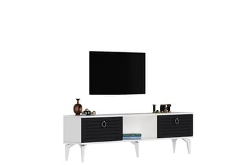 Mula Tv-bänk 150 cm - Vit/Antracit - Möbler - TV- & Mediamöbler - TV bänk & mediabänk