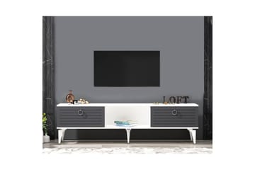 Mula Tv-bänk 150 cm - Vit/Antracit - Möbler - TV- & Mediamöbler - TV bänk & mediabänk