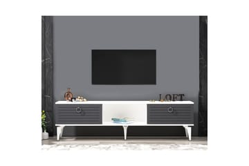 Mula Tv-bänk 150 cm - Vit/Antracit - Möbler - TV- & Mediamöbler - TV bänk & mediabänk