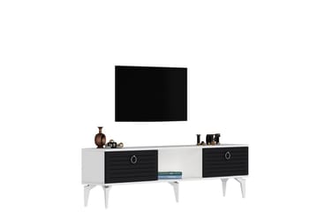 Mula Tv-bänk 150 cm - Vit/Antracit - Möbler - TV- & Mediamöbler - TV bänk & mediabänk