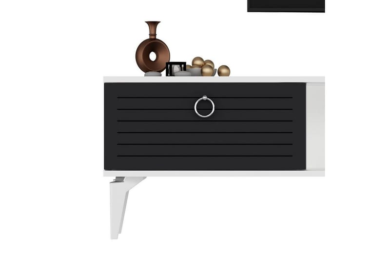 Mula Tv-bänk 150 cm - Vit/Antracit - Möbler - TV- & Mediamöbler - TV bänk & mediabänk