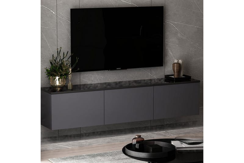 Neon Tv-bänk 160 cm - Antracit - Möbler - TV- & Mediamöbler - TV bänk & mediabänk