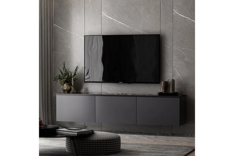 Neon Tv-bänk 160 cm - Antracit - Möbler - TV- & Mediamöbler - TV bänk & mediabänk