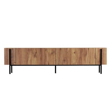 Nexus TV-bänk 180 cm - Atlantic Pine och svart - Möbler - TV- & Mediamöbler - Mediastativ & väggfäste - Tv-stativ & Tv-väggfäste