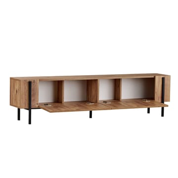 Nexus TV-bänk 180 cm - Atlantic Pine och svart - Möbler - TV- & Mediamöbler - Mediastativ & väggfäste - Tv-stativ & Tv-väggfäste