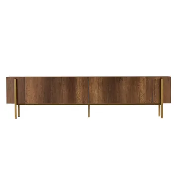 Nexus TV-bänk 180 cm - Barok Walnut Gold - Möbler - TV- & Mediamöbler - Mediastativ & väggfäste - Tv-stativ & Tv-väggfäste