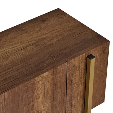 Nexus TV-bänk 180 cm - Barok Walnut Gold - Möbler - TV- & Mediamöbler - Mediastativ & väggfäste - Tv-stativ & Tv-väggfäste