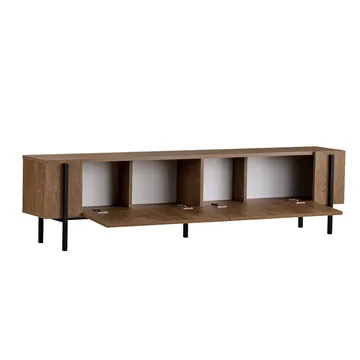 Nexus TV-bänk 180 cm - Kafkas Oak och Black - Möbler - TV- & Mediamöbler - Mediastativ & väggfäste - Tv-stativ & Tv-väggfäste