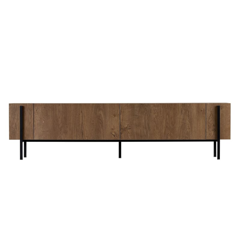 Nexus TV-bänk 180 cm - Kafkas Oak och Black - Möbler - TV- & Mediamöbler - Mediastativ & väggfäste - Tv-stativ & Tv-väggfäste