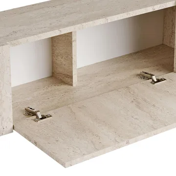 Nexus TV-bänk 180 cm - Travertin/guld - Möbler - TV- & Mediamöbler - TV bänk & mediabänk