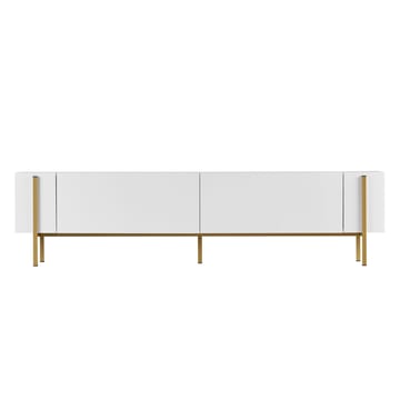 Nexus TV-bänk 180 cm - Vitt och guld - Möbler - TV- & Mediamöbler - Mediastativ & väggfäste - Tv-stativ & Tv-väggfäste