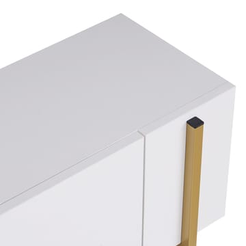 Nexus TV-bänk 180 cm - Vitt och guld - Möbler - TV- & Mediamöbler - Mediastativ & väggfäste - Tv-stativ & Tv-väggfäste