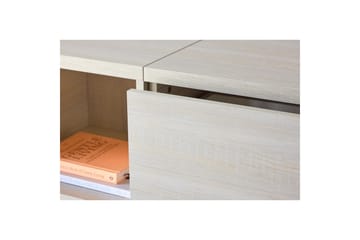 Nomi Vägghängd Tv Bänk 180 cm med Förvaring i Ljust Trä - Beige - Möbler - TV- & Mediamöbler - TV bänk & mediabänk