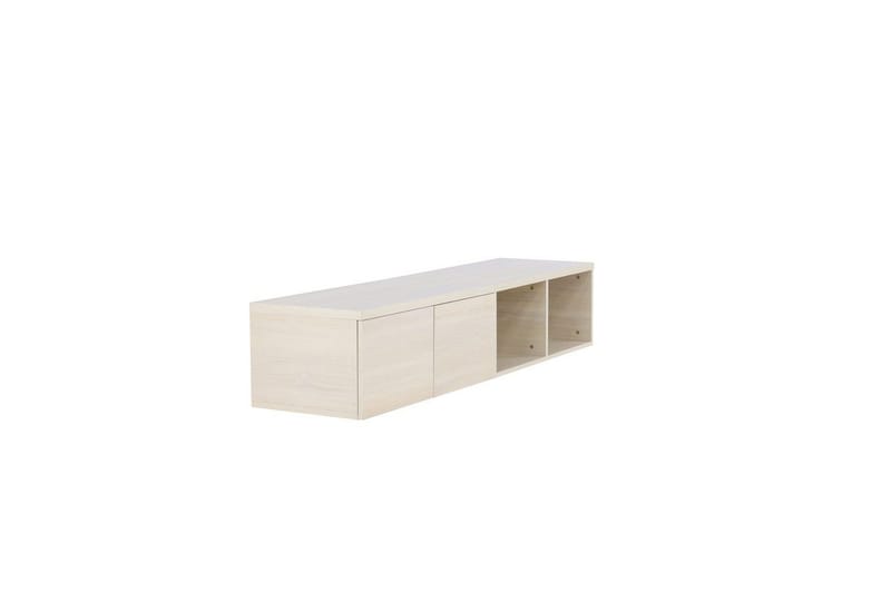 Nomi Vägghängd Tv Bänk 180 cm med Förvaring i Ljust Trä - Beige - Möbler - TV- & Mediamöbler - TV bänk & mediabänk