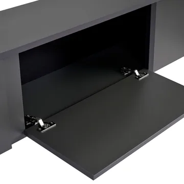 Nopira TV-bänk 180 cm - Antracit och svart - Möbler - TV- & Mediamöbler - Mediastativ & väggfäste - Tv-stativ & Tv-väggfäste