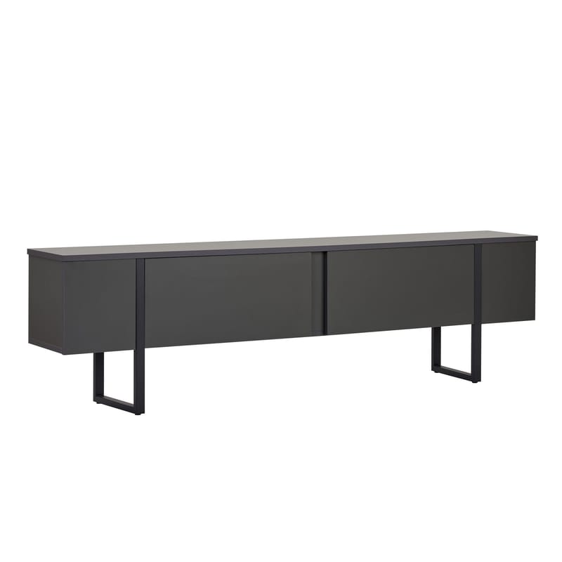 Nopira TV-bänk 180 cm - Antracit och svart - Möbler - TV- & Mediamöbler - Mediastativ & väggfäste - Tv-stativ & Tv-väggfäste