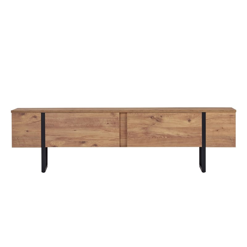 Nopira TV-bänk 180 cm - Atlantic Pine och svart - Möbler - TV- & Mediamöbler - Mediastativ & väggfäste - Tv-stativ & Tv-väggfäste