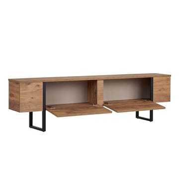Nopira TV-bänk 180 cm - Atlantic Pine och svart - Möbler - TV- & Mediamöbler - Mediastativ & väggfäste - Tv-stativ & Tv-väggfäste