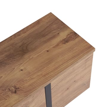 Nopira TV-bänk 180 cm - Atlantic Pine och svart - Möbler - TV- & Mediamöbler - Mediastativ & väggfäste - Tv-stativ & Tv-väggfäste