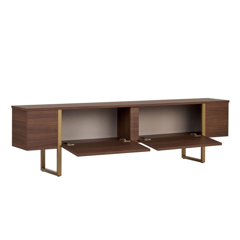Nopira TV-bänk 180 cm - Valnöt/guld - Möbler - TV- & Mediamöbler - TV bänk & mediabänk