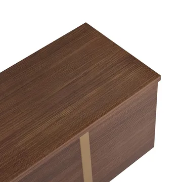 Nopira TV-bänk 180 cm - Valnöt/guld - Möbler - TV- & Mediamöbler - TV bänk & mediabänk