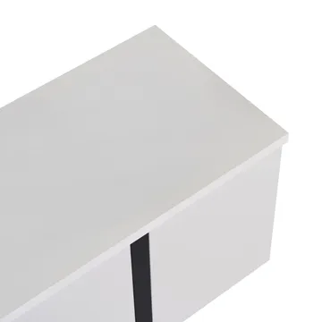 Nopira TV-bänk 180 cm - Vit och svart - Möbler - TV- & Mediamöbler - Mediastativ & väggfäste - Tv-stativ & Tv-väggfäste