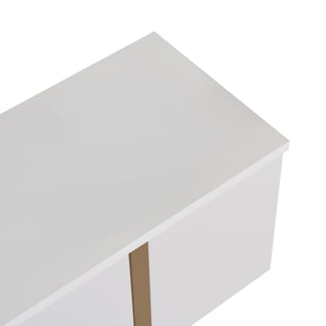 Nopira TV-bänk 180 cm - Vitt och guld - Möbler - TV- & Mediamöbler - Mediastativ & väggfäste - Tv-stativ & Tv-väggfäste