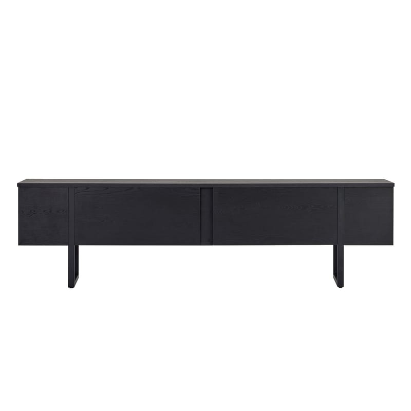 Nopira TV-bänk 180 cm - Wood Black och Black - Möbler - TV- & Mediamöbler - Mediastativ & väggfäste - Tv-stativ & Tv-väggfäste