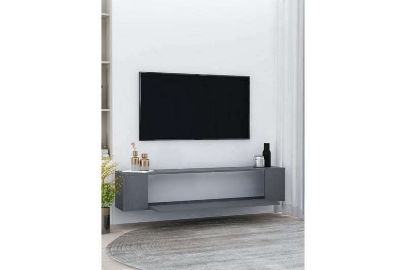 Noxen Tv-stativ 120x26 cm - Antracit - Möbler - TV- & Mediamöbler - Mediastativ & väggfäste - Tv-stativ & Tv-väggfäste