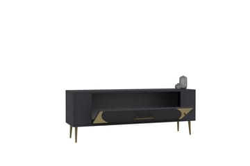 Olyra Tv-bänk 120 cm - Antracit/Guld - Möbler - TV- & Mediamöbler - TV bänk & mediabänk