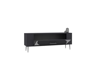 Olyra Tv-bänk 120 cm - Antracit/Silver - Möbler - TV- & Mediamöbler - TV bänk & mediabänk