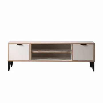 Olyros Tv-bänk 140 cm - Vit - Möbler - TV- & Mediamöbler - Mediastativ & väggfäste - Tv-stativ & Tv-väggfäste