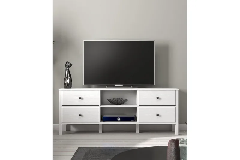 Olyros Tv-bänk 160 cm - Natur/Vit - Möbler - TV- & Mediamöbler - TV bänk & mediabänk